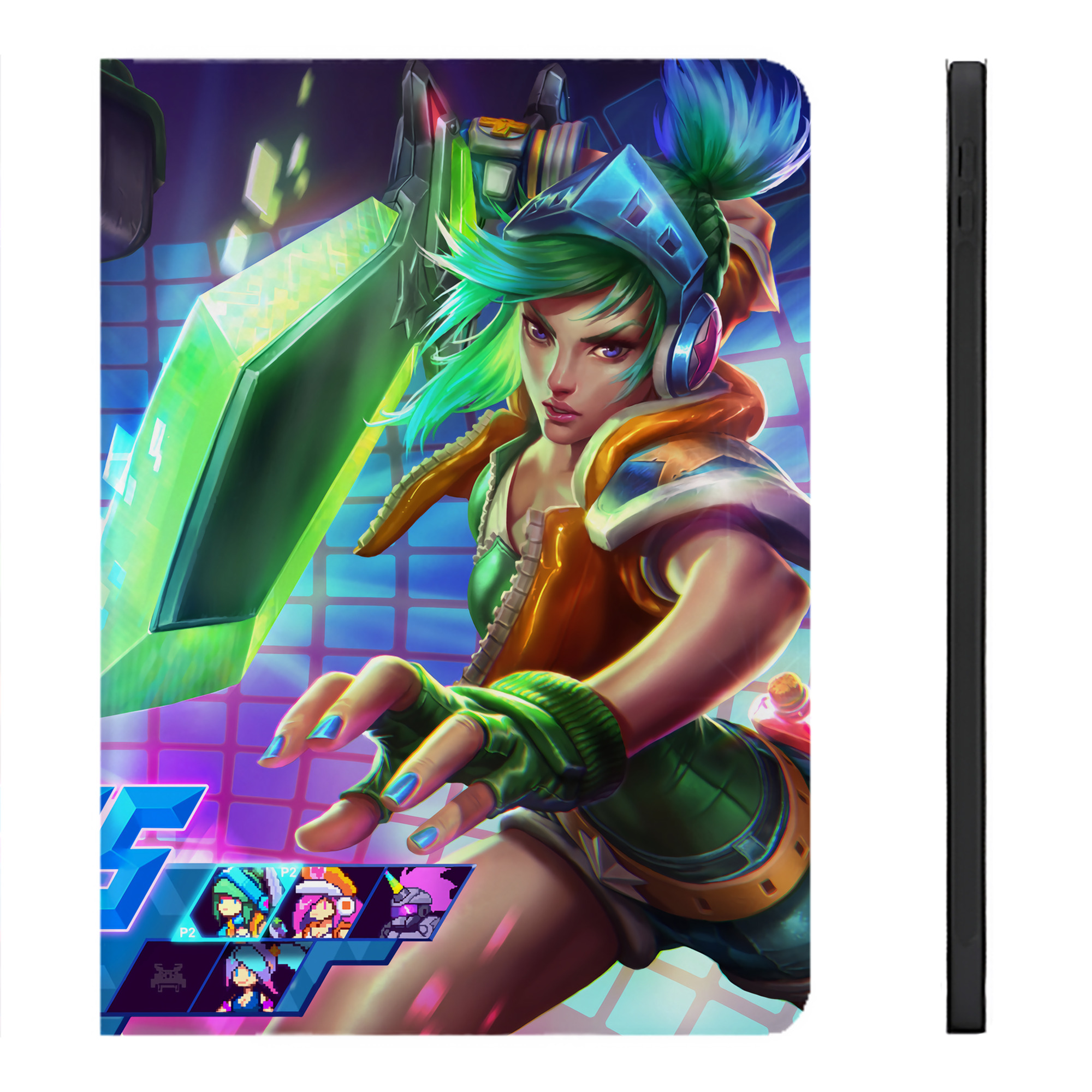（画像用） リーグ・オブ・レジェンド League of Legends LOL IPadケース ペンホルダー付き ブックスタイルデザイン